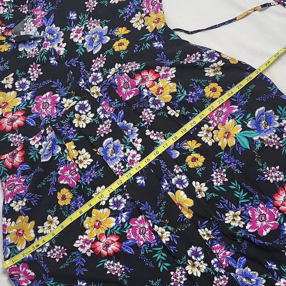 Time and Tru floral button-down dress sz XXL 20 - Picture 8 of 13